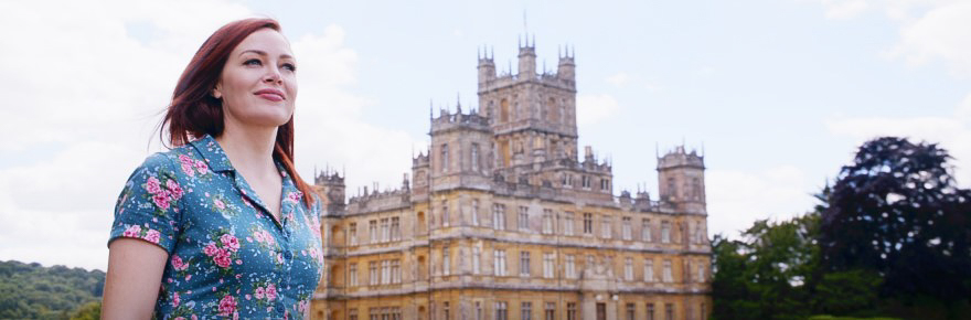 Outside Highclere Castle from Downton Abbey