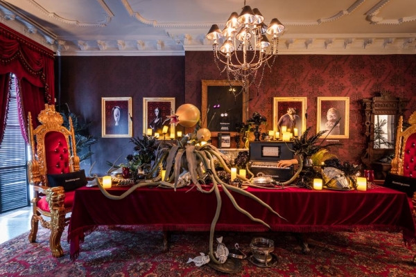 The Addams dining room