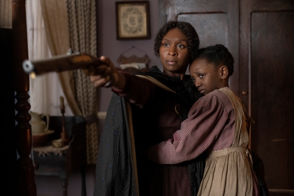 Cynthia Erivo (Harriet Tubman) and Aria Brooks (Anger). 