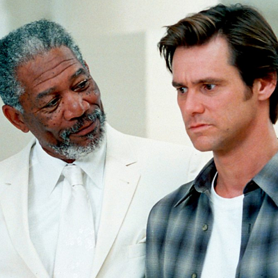 Morgan Freeman and Jim Carrey in "Bruce Almighty"