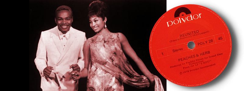 Pop culture singing duo Peaches and Herb