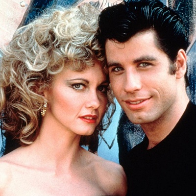 Olivia Newton John and John Travolta in the movie "Grease"