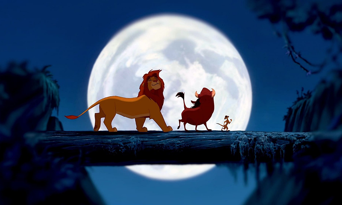 A scene from "The Lion King"
