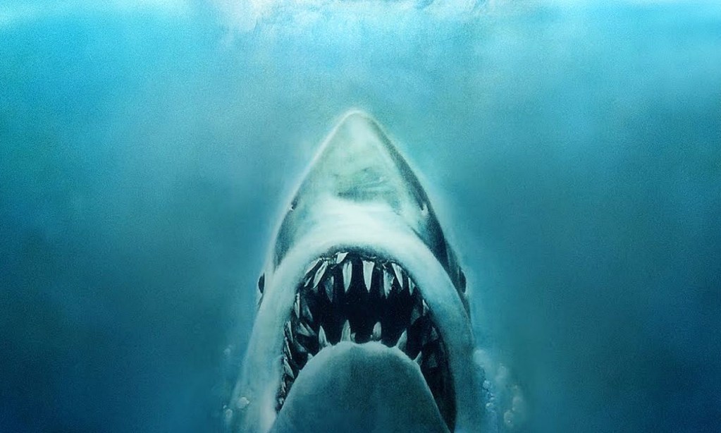Graphic of the shark from "Jaws"
