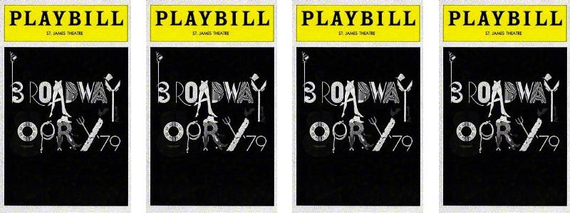 Copies of Playbill with Broadway Opry 79