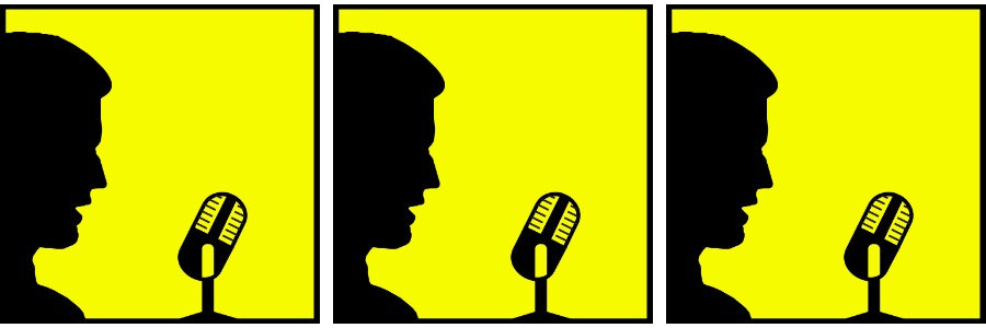 Images of an announcer