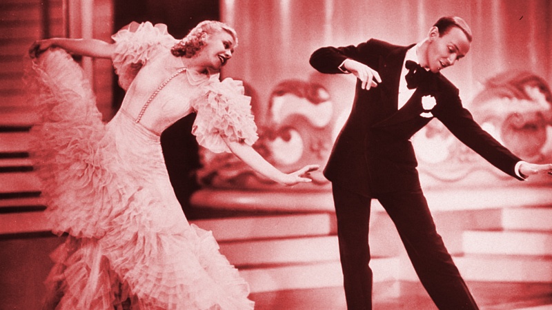 Ginger Rogers and Fred Astaire dancing