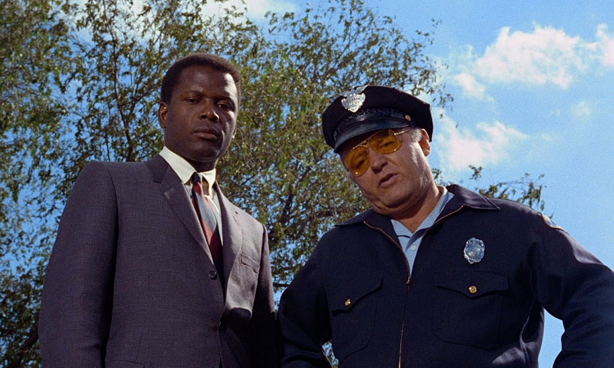 Sidney Poitier and Rod Steiger in "The Heat of the Night"