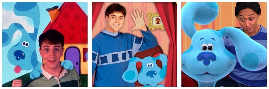 Blue, Steve, Joe and Josh from Blues Clues