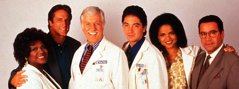 A group of doctors smile for the camera