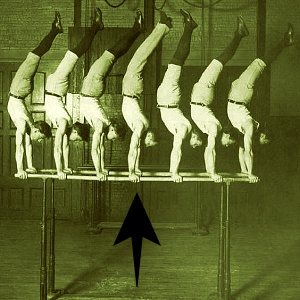 George Eyser with his Olympic gymnastics team