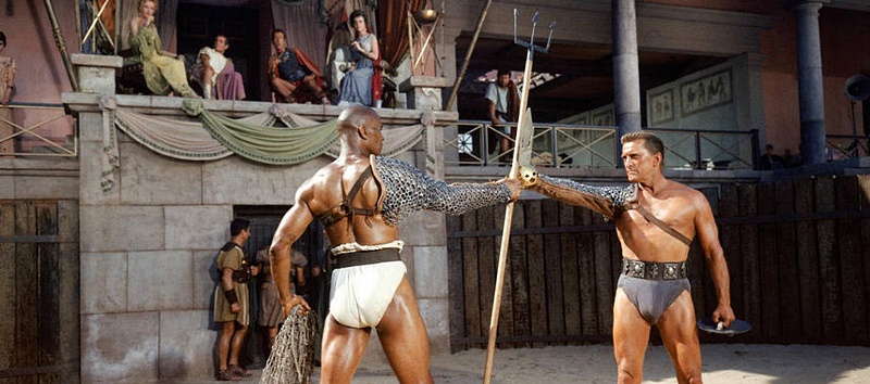 A scene from the movie Spartacus