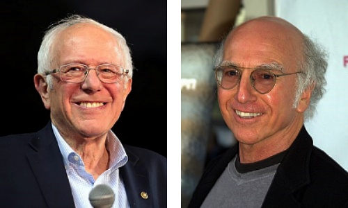Bernie Sanders and Larry David