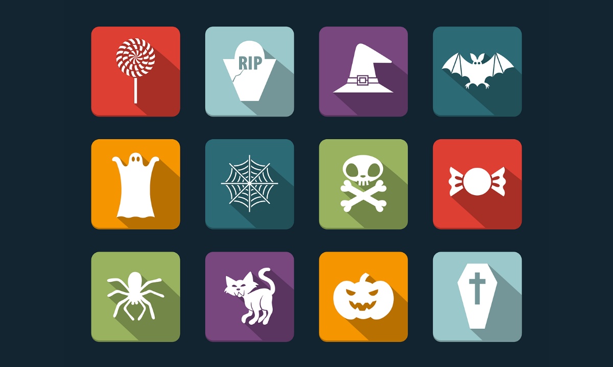 12 images that represent Halloween