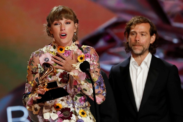 Taylor Swift at the 2021 Grammys
