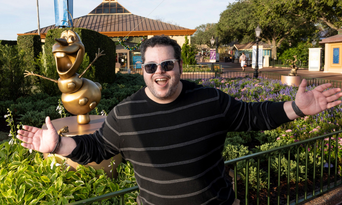 All Aboard! Josh Gad Surprised Disneyland Guests by Serving as a Train Conductor