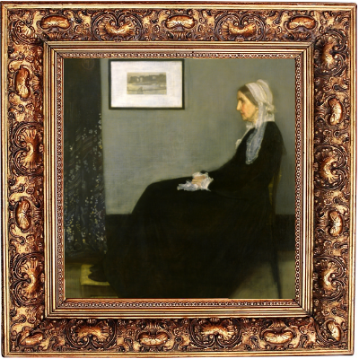 The painting of Whistlers Mother, a mom of pop culture