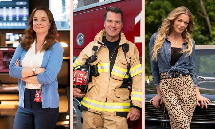 Kimberly Williams-Paisley, Chris O’Donnell and LeAnn Rimes for "9-1-1: Nashville TV show.