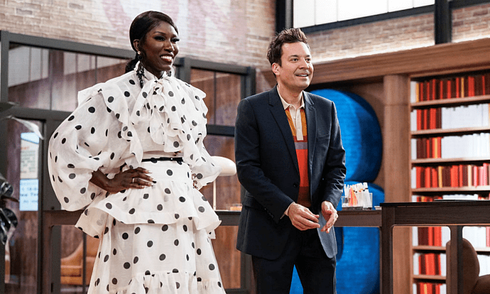 Bozoma Saint John and Jimmy Fallon