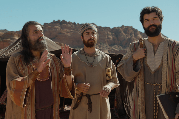 Wasim NoMani, Artoun Nazareth and Majed Sayess in "The Promised Land"