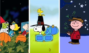 Images from It's the Great Pumpkin Charlie Brown, A Charlie Brown Thanksgiving and A Charlie Brown Christmas (Apple TV)