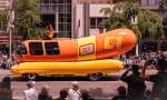 The Oscar Mayer Weinermobile at the Indy 500 Parade.
