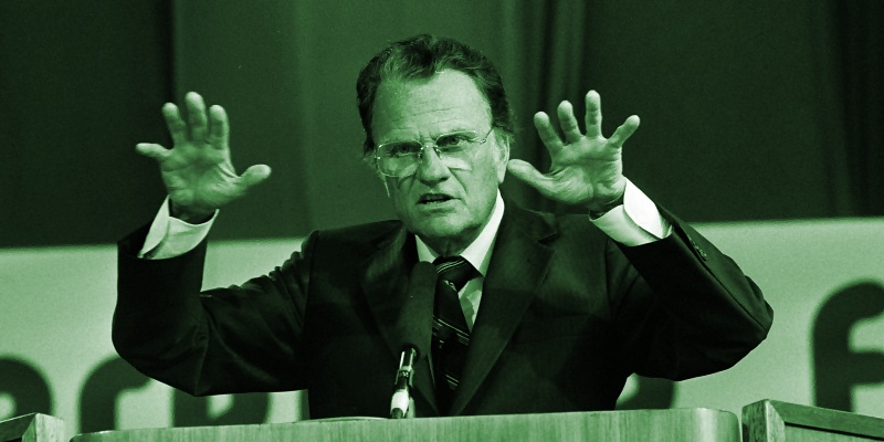 Billy Graham preaching