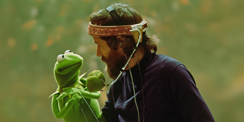 Kermit the Frog and puppeteer Jim Henson
