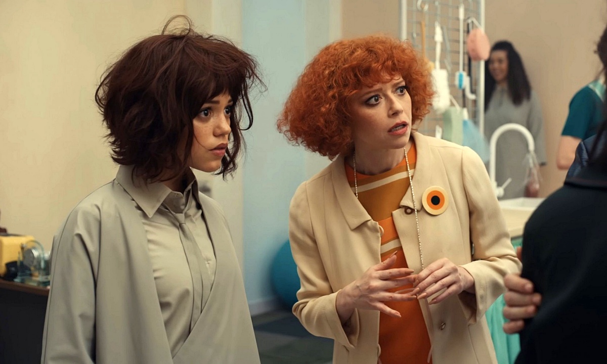 Jenna Ortega and Natasha Lyonne in "Klara and the Sun"