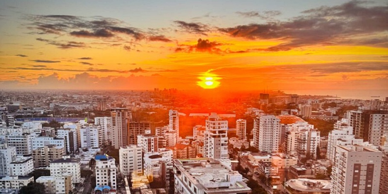 Sunset in Haiti
