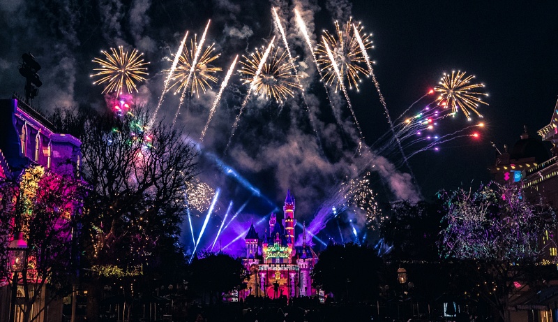 Fireworks at Disneyland