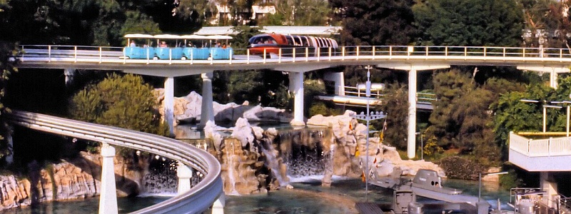 The PeopleMover, Monorail and Submarine Voyage at Disneyland