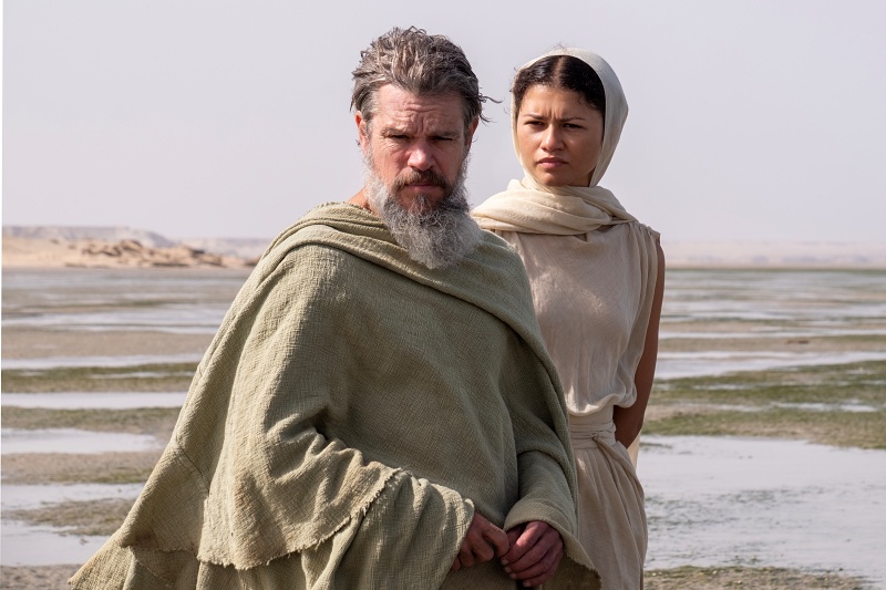 Matt Damon and Zendaya in "The Odyssey"